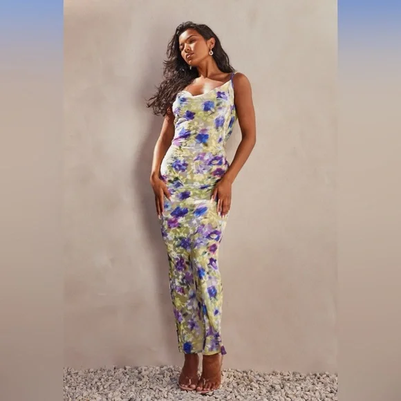chinese dress ladies Little Things Maxi Dress: Floral Elegance – Amaroso Boutique main image 0